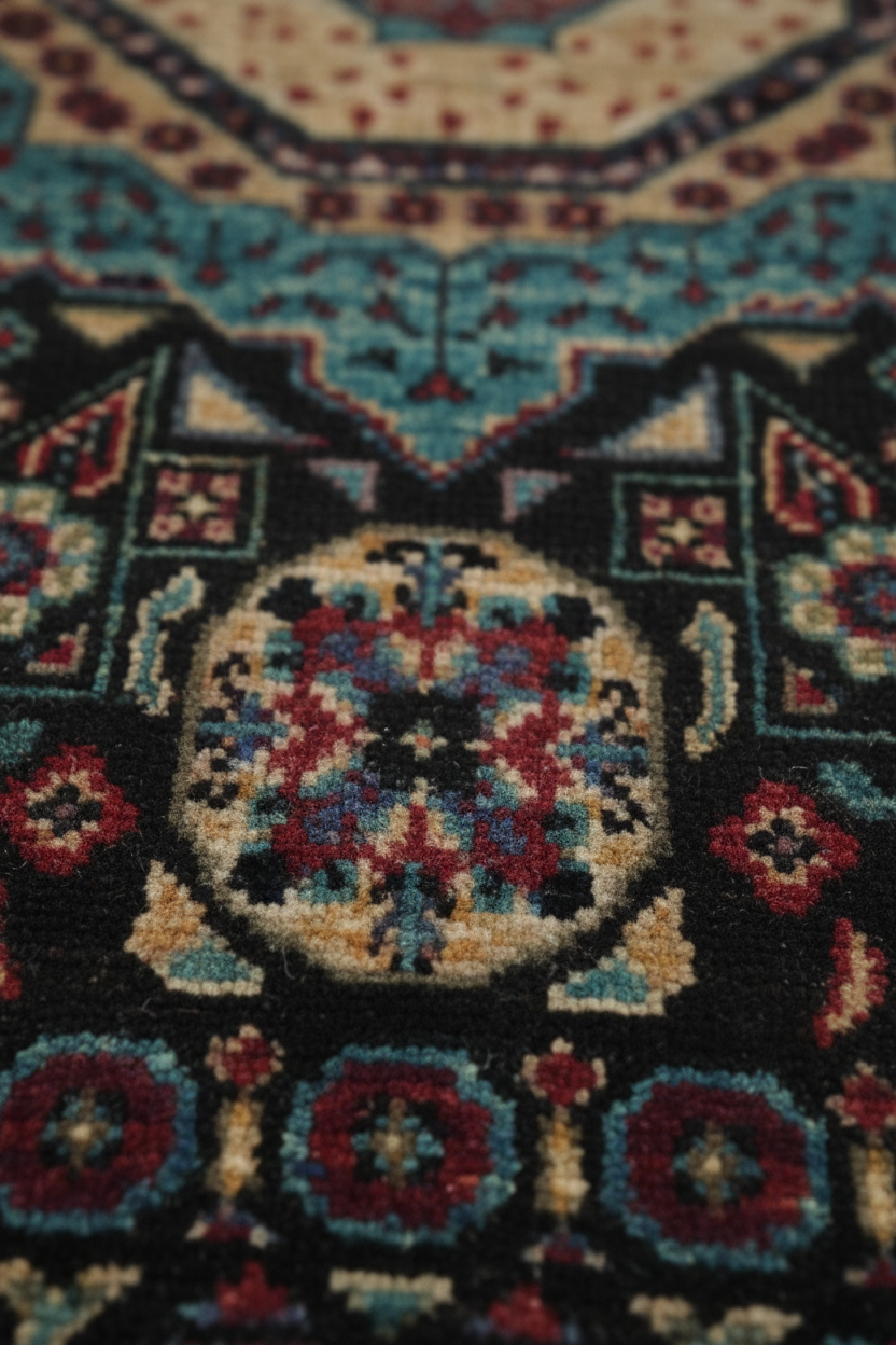 Traditional Handmade Mamluk Rug 3.11x5.11 FT