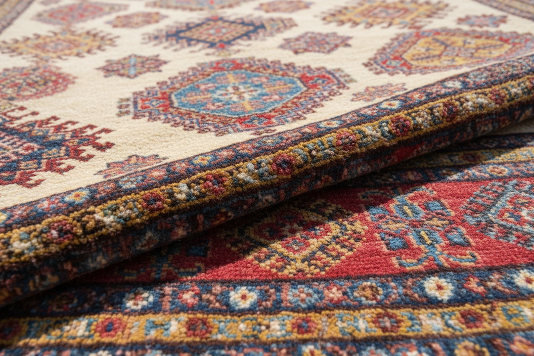 Multi Super Kazak Rug 3536 Close-up 1