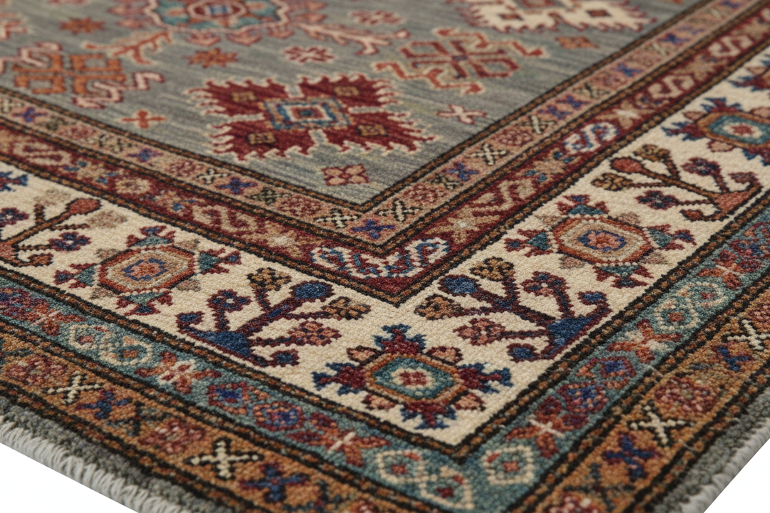 Multi Super Kazak Rug 4011 Close-up 1