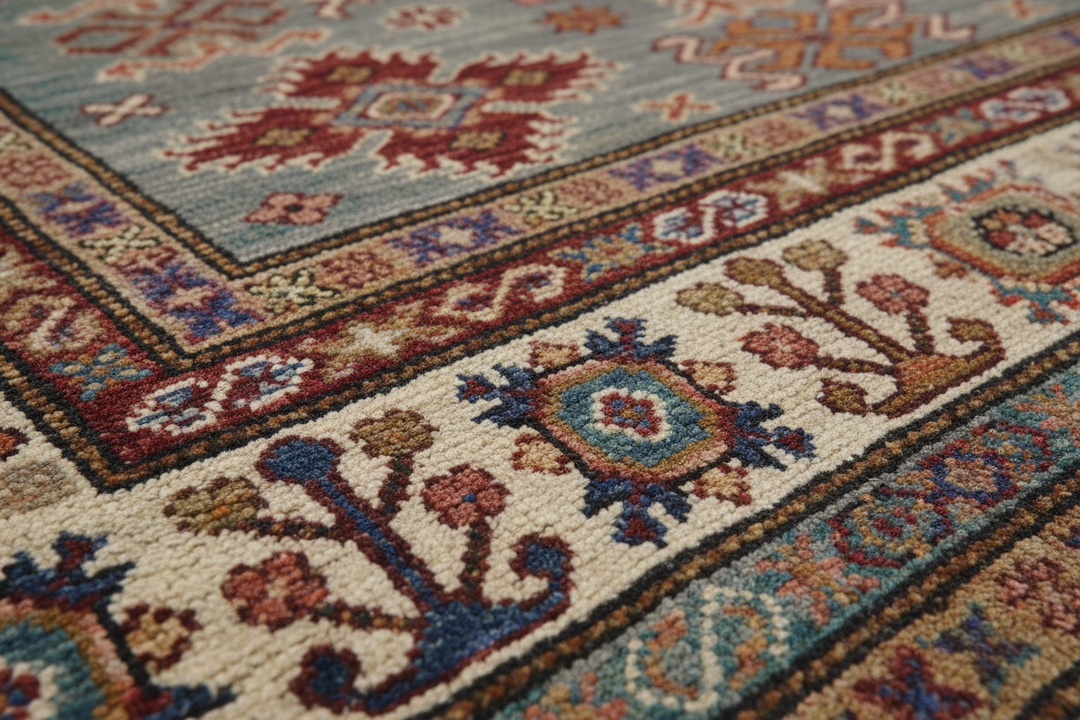 Multi Super Kazak Rug 4011 Close-up 2