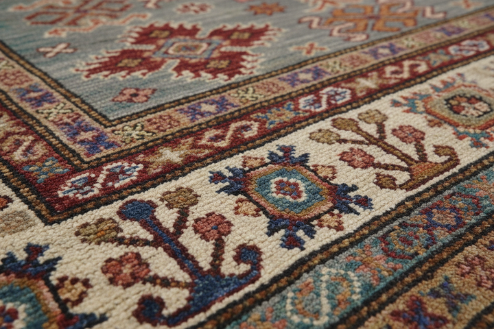 Multi Super Kazak Rug 4011 Close-up 2