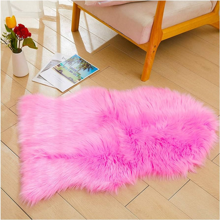 Pink Small Fur Throw 2x3 ft