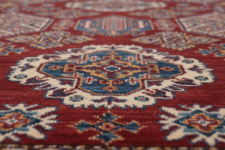 Rich Rust Super Kazak Rug 2480 Close-up 1
