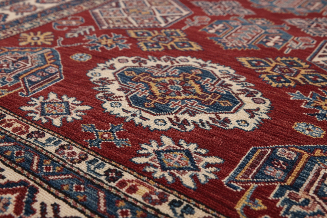Rich Rust Super Kazak Rug 2480 Close-up 2