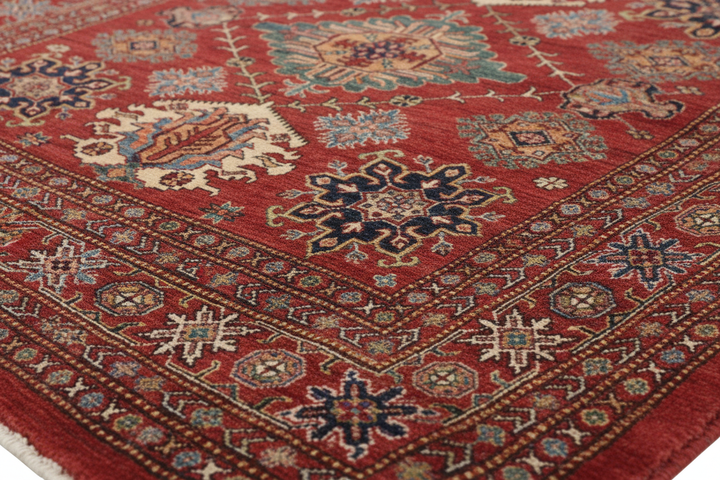 Rust Super Kazak Rug 2390 Close-up 1