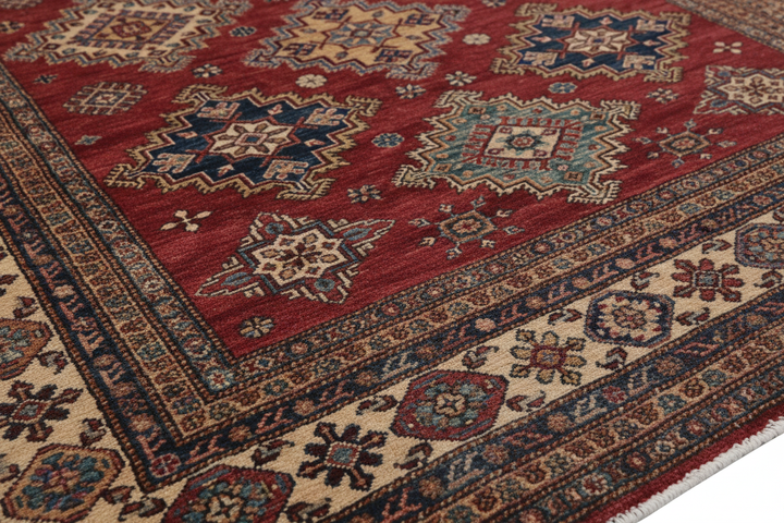 Rust Super Kazak Rug 2752 Close-up 1