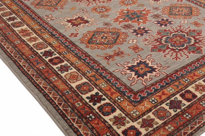 Traditional Super Kazak Rug 1309 Close-up 1