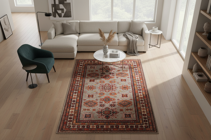 Traditional Super Kazak Rug 1309 Lifestyle