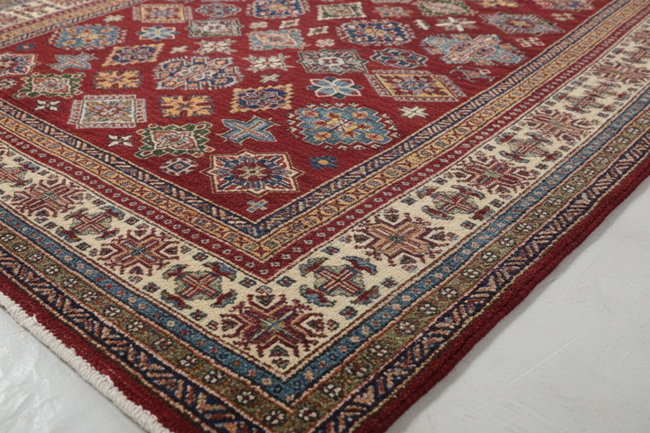 Traditional Super Kazak Rug 2269 Close-up 2
