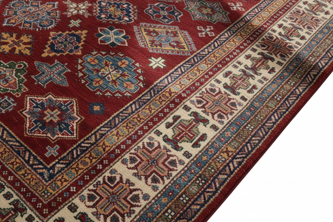 Traditional Super Kazak Rug 2269 Close-up 3
