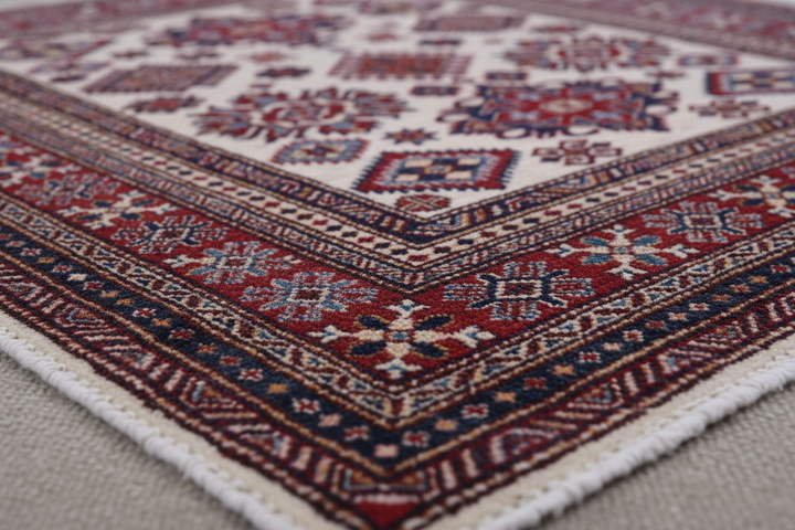 Traditional Super Kazak Rug 2461 Close-up 1