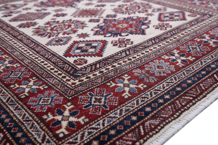 Traditional Super Kazak Rug 2461 Close-up 2