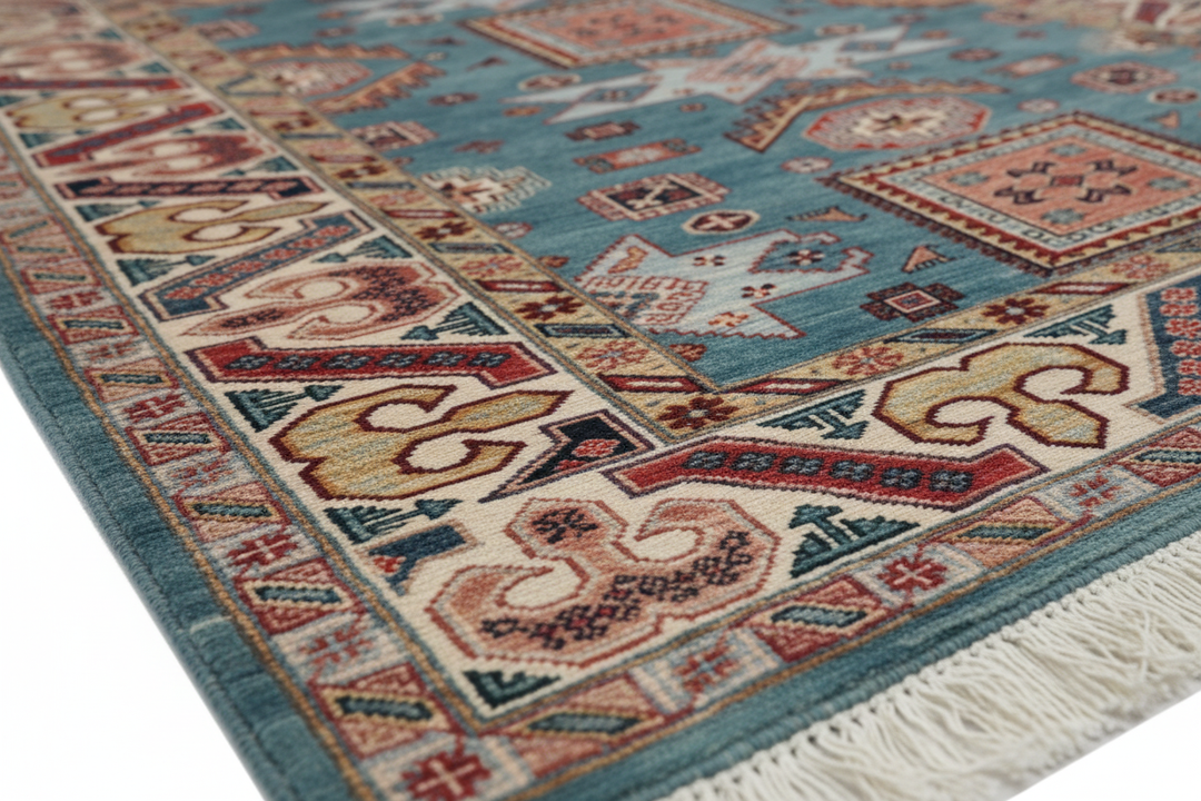 Traditional Super Kazak Rug 2844 Close-up 1