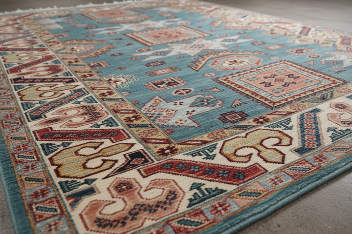 Traditional Super Kazak Rug 2844 Close-up 2