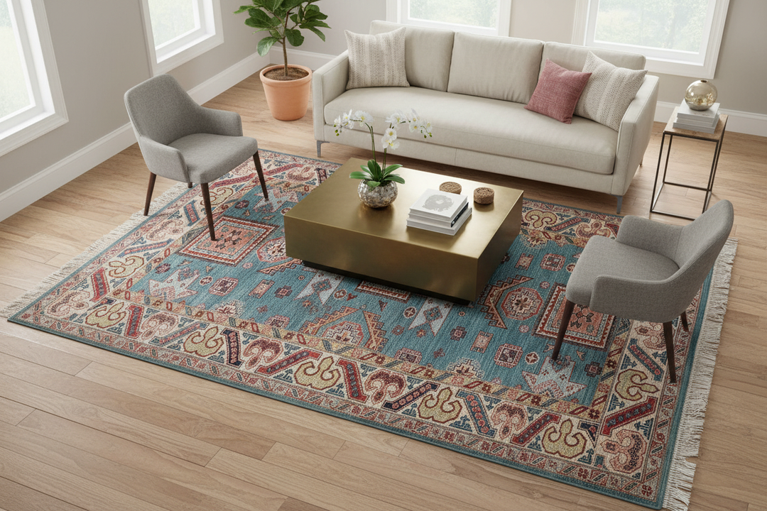 Traditional Super Kazak Rug 2844 Lifestyle