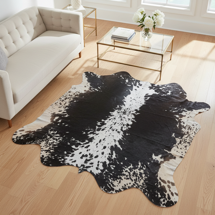 Tri-Colour Cow Hide 5.5X5.5 FT