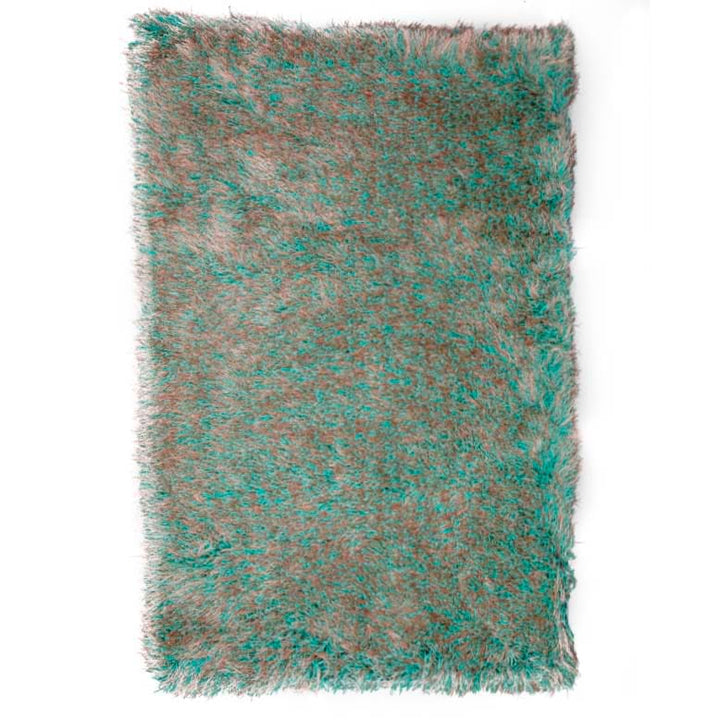 Firozi Gold Shaggy Rug 4x6 ft
