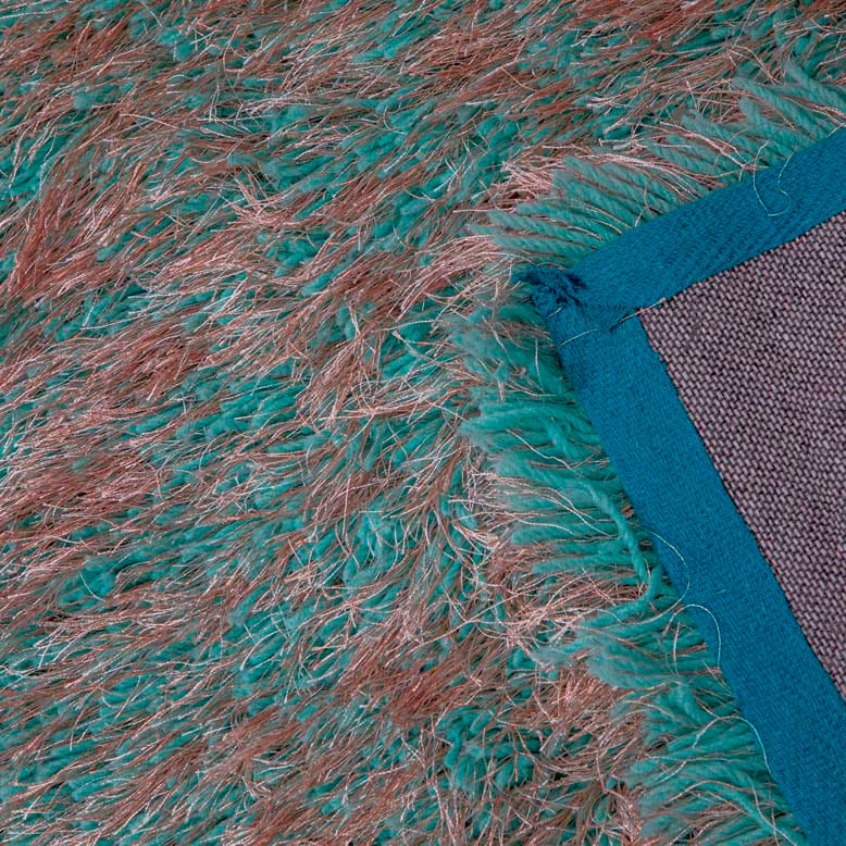 Firozi Gold Shaggy Rug 4x6 ft