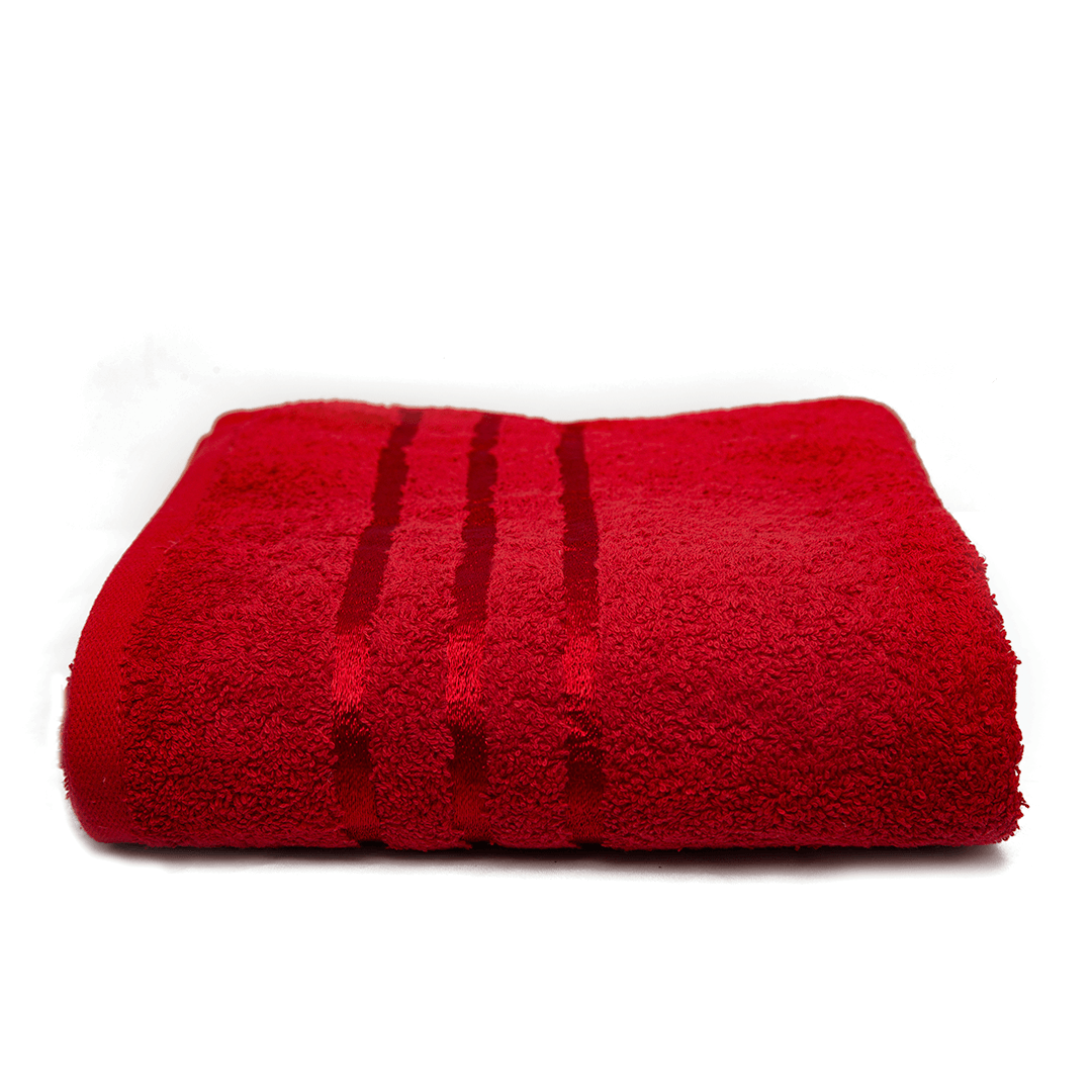 Cotton Towel Set - 2 Pieces - Red