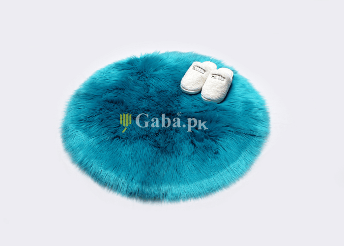 Ferozi Round Fur 80x80 cm