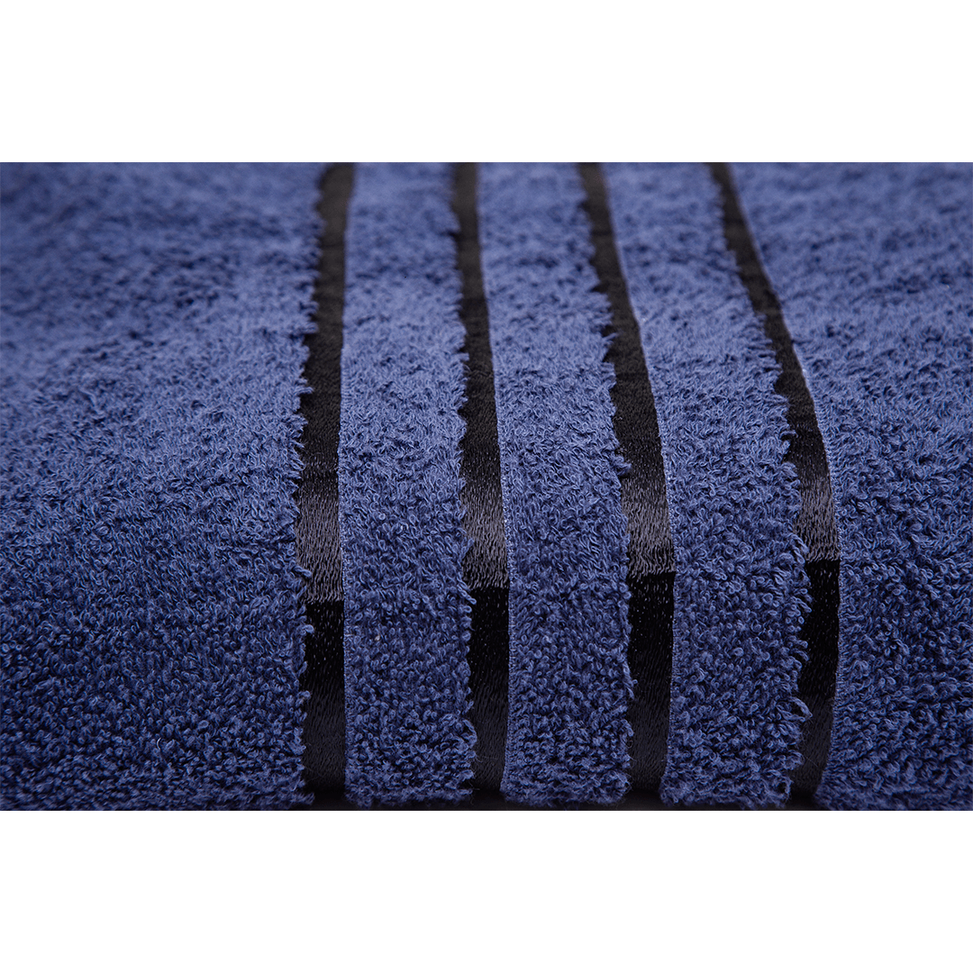 Cotton Towel Set - 2 Pieces - Navy Blue