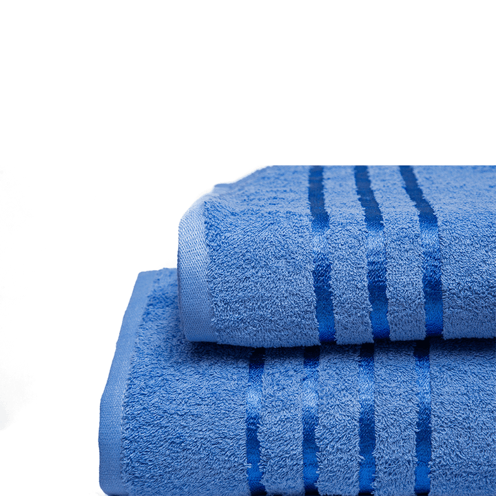 Cotton Towel Set - 2 Pieces - Sky Blue