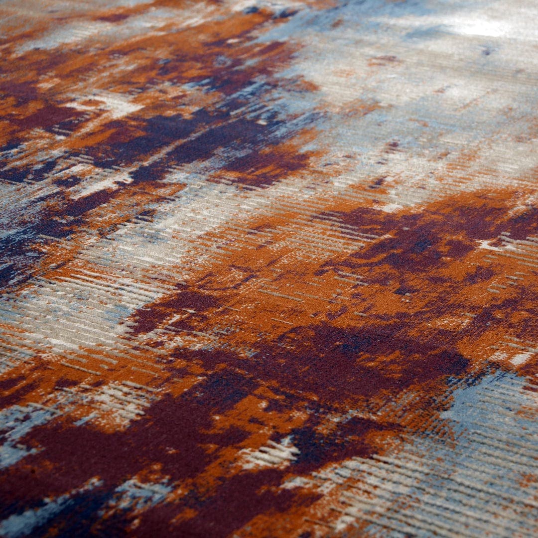 Multi Stripe Turkish Rug 4x6 ft