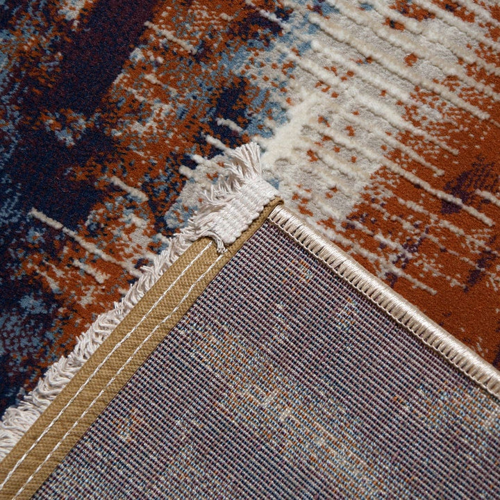 Multi Stripe Turkish Rug 4x6 ft