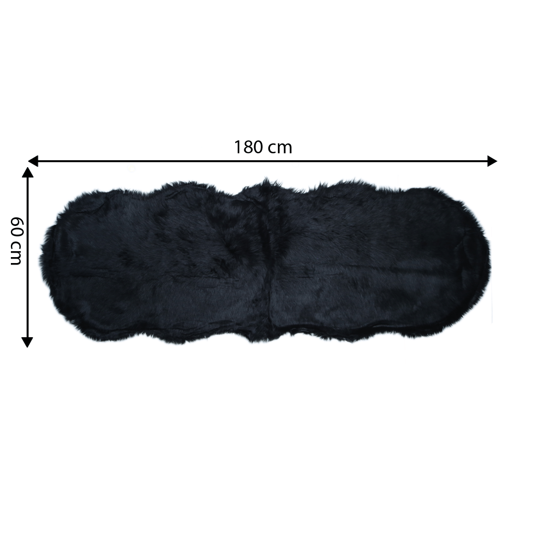 Black Fur-Runner SHAPE 2x6 ft