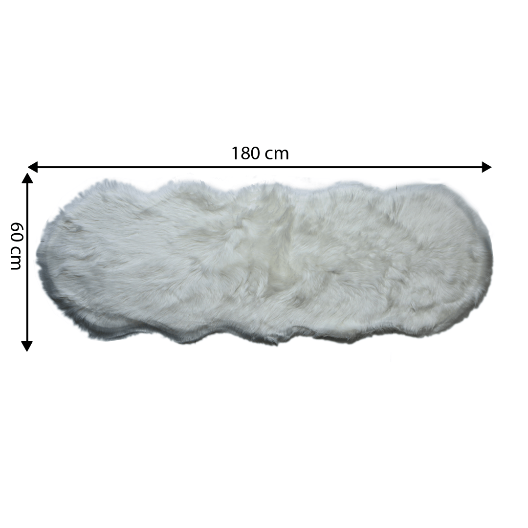 Fur-Runner - Pearl White  SHAPE 2x6 ft