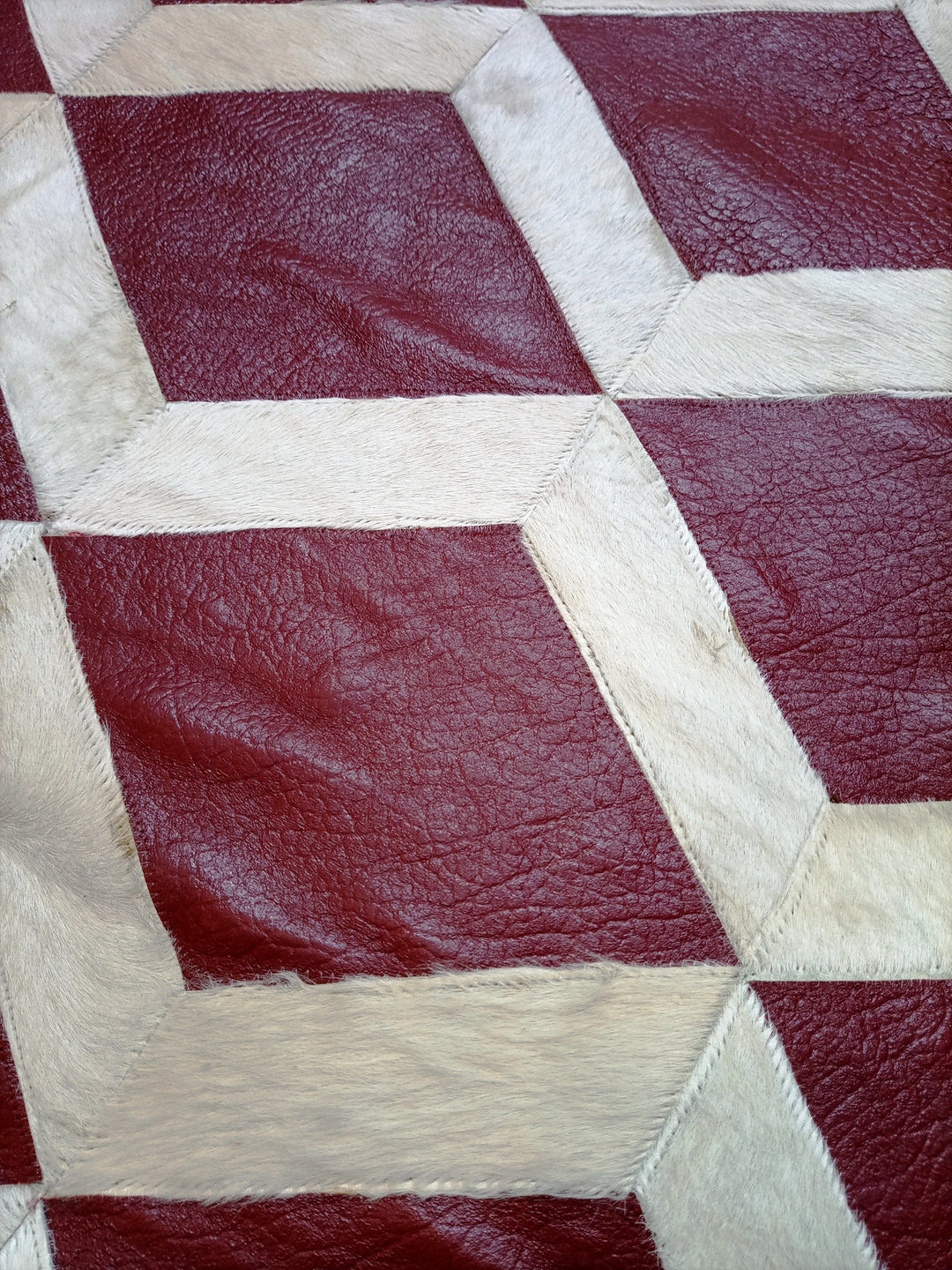 Cow Skin Patchwork Rug 4X6 ft