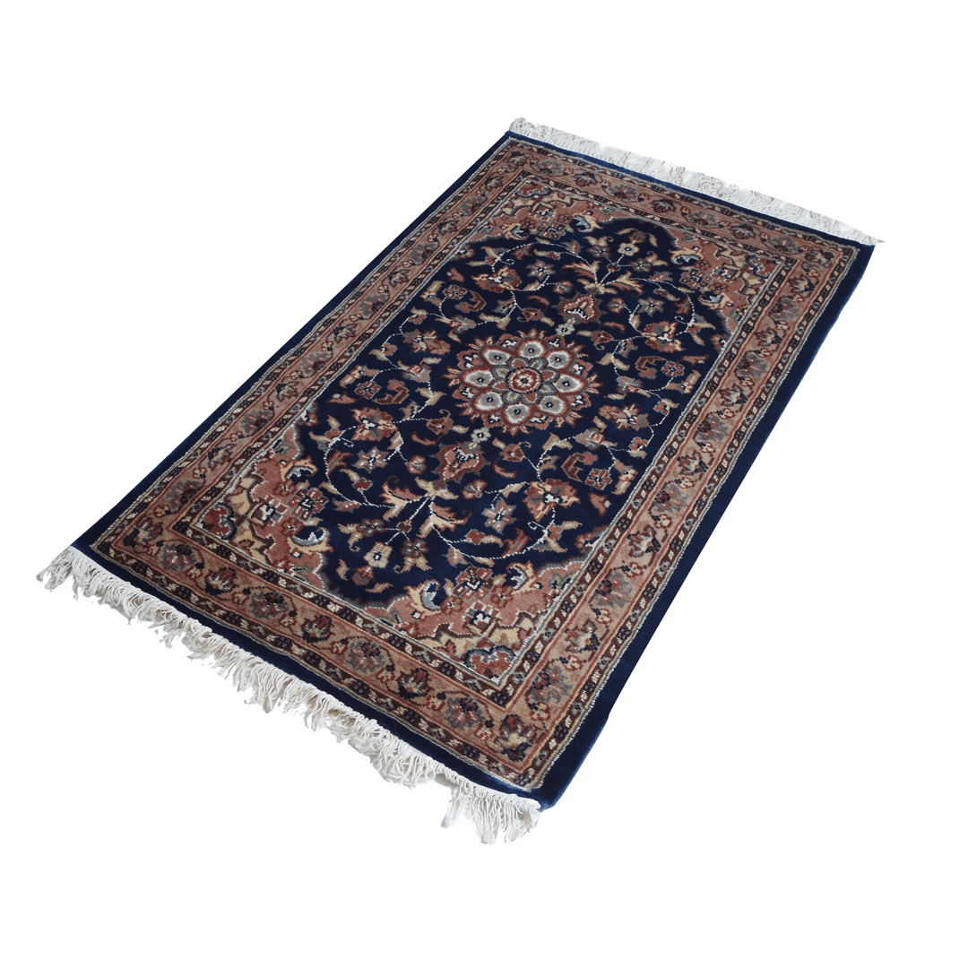 Handknotted Silk Rug 2.5x4 Ft