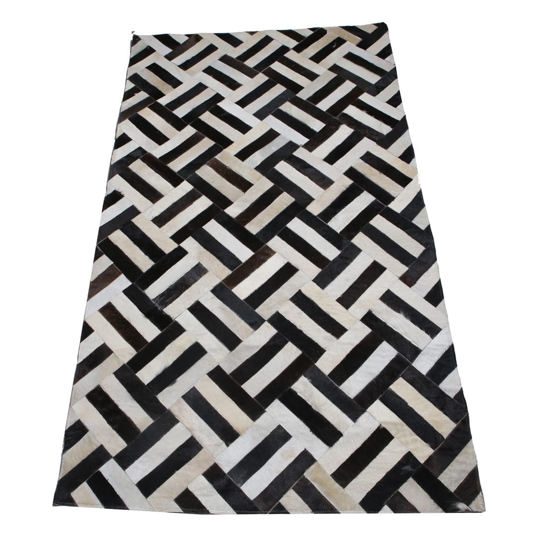 Cow Skin Patchwork Rug 3x5 ft