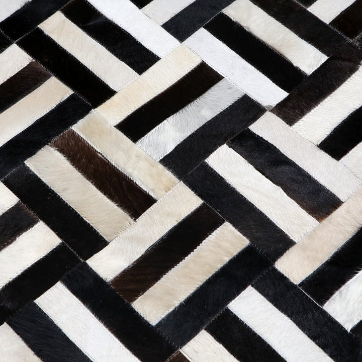 Cow Skin Patchwork Rug 3x5 ft