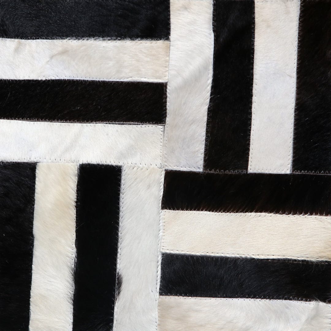 Cow Skin Patchwork Rug 3x5 ft