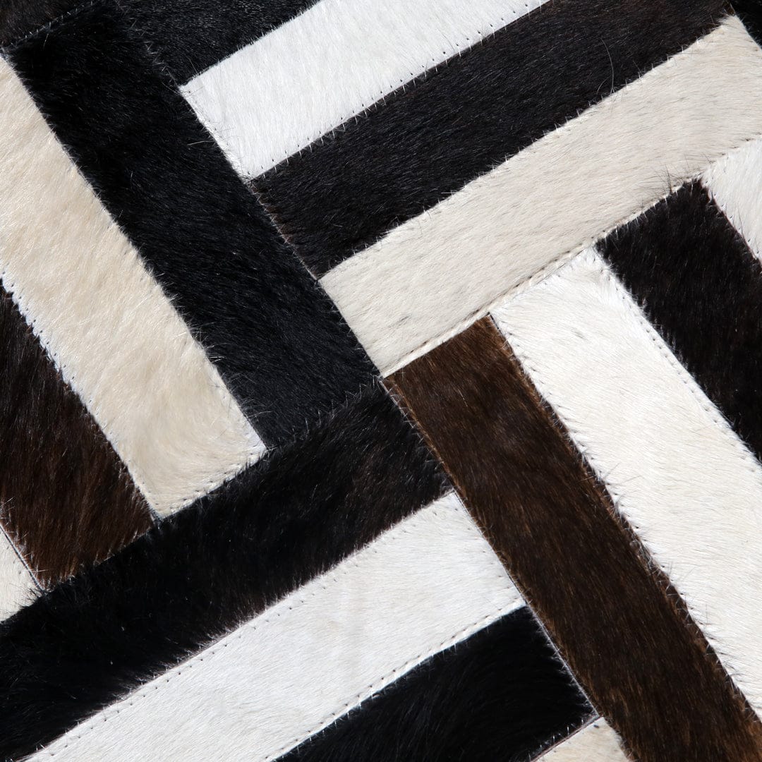 Cow Skin Patchwork Rug 3x5 ft