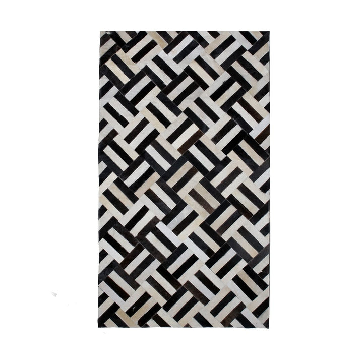 Cow Skin Patchwork Rug 3x5 ft