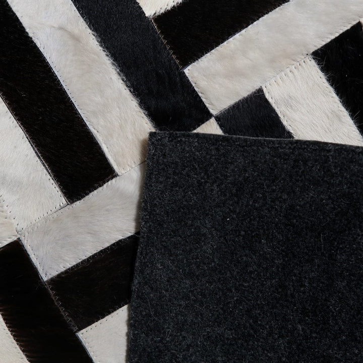 Cow Skin Patchwork Rug 3x5 ft