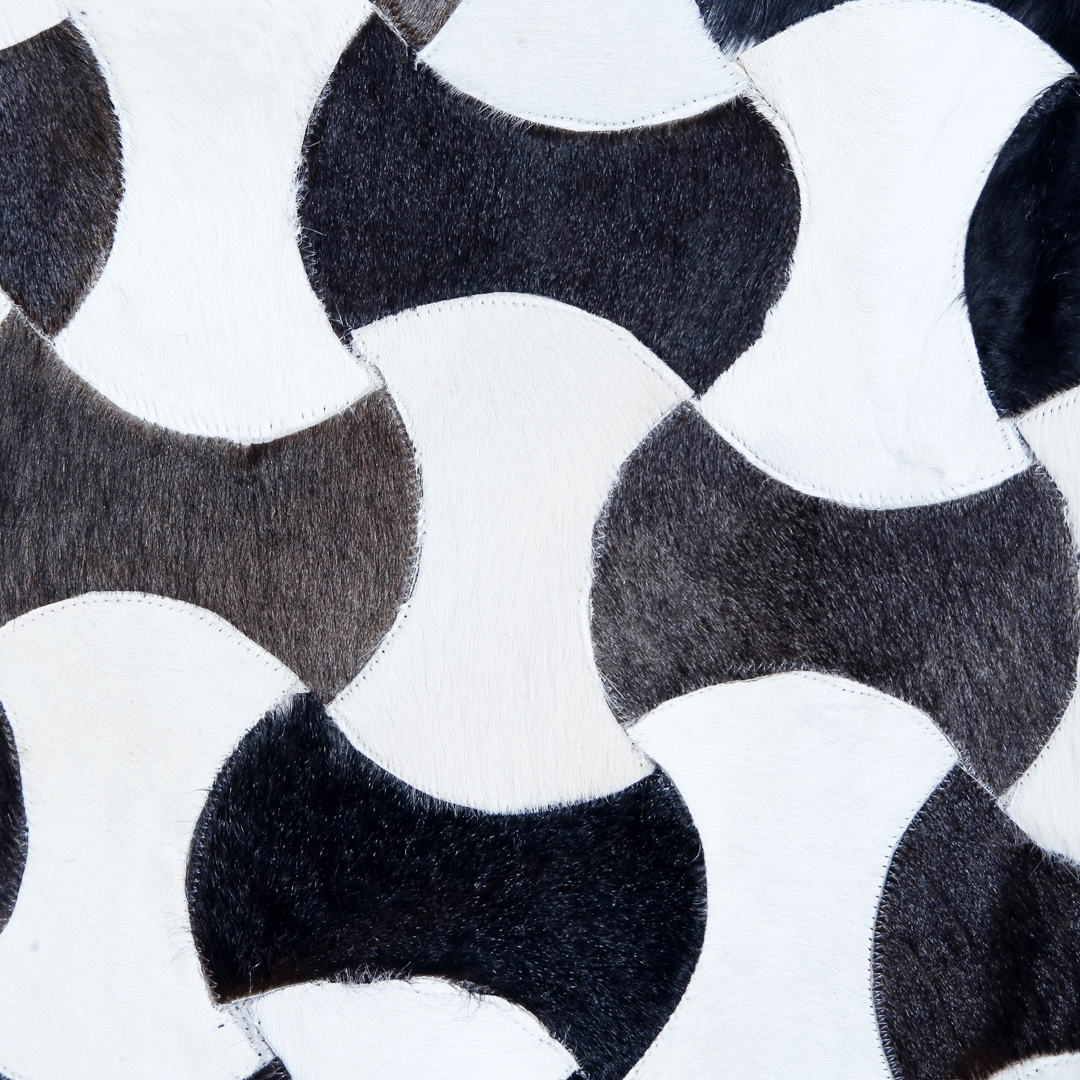 Cow Skin Patchwork Rug 4X6 ft
