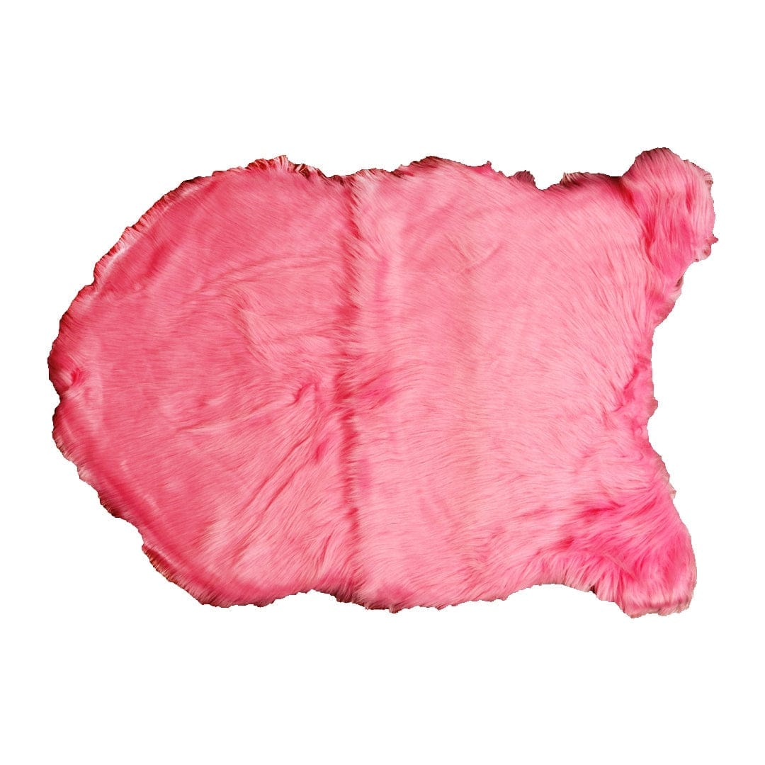 Pink Small Fur Throw 2x3 ft