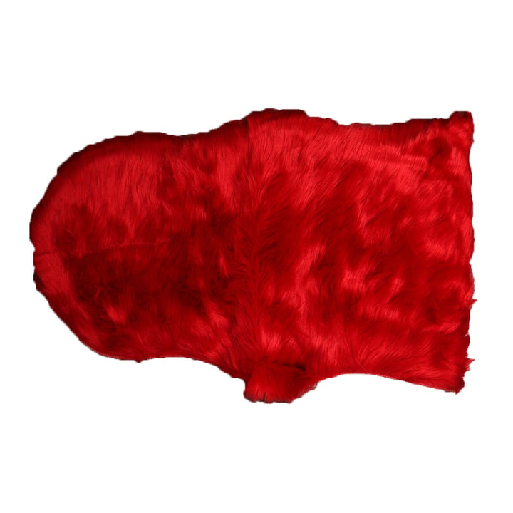 Red Small Fur Throw 2x3 ft