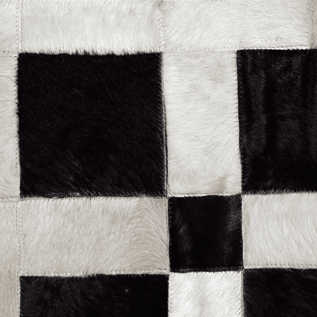 Cow Skin Patchwork Rug 3x5 ft