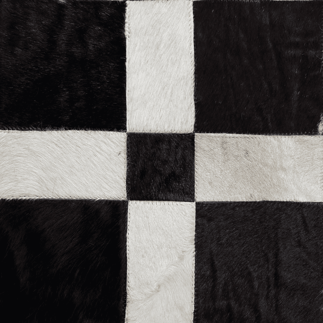 Cow Skin Patchwork Rug 3x5 ft