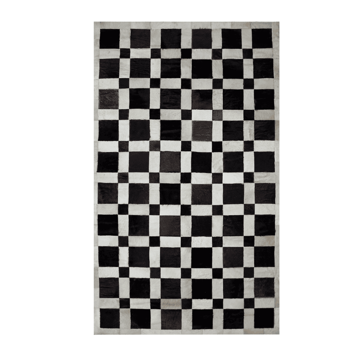 Cow Skin Patchwork Rug 3x5 ft