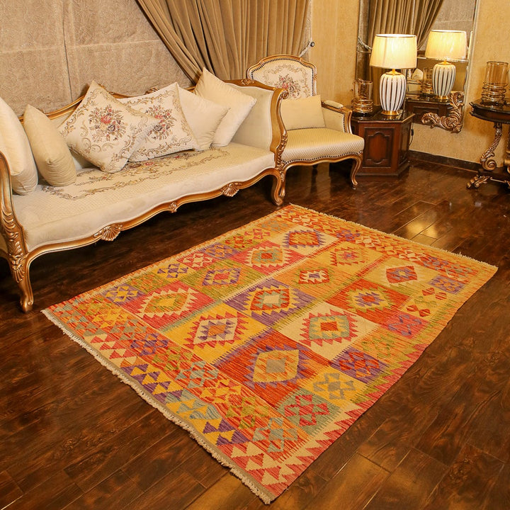 Afghani Kilim - 4x6 Ft