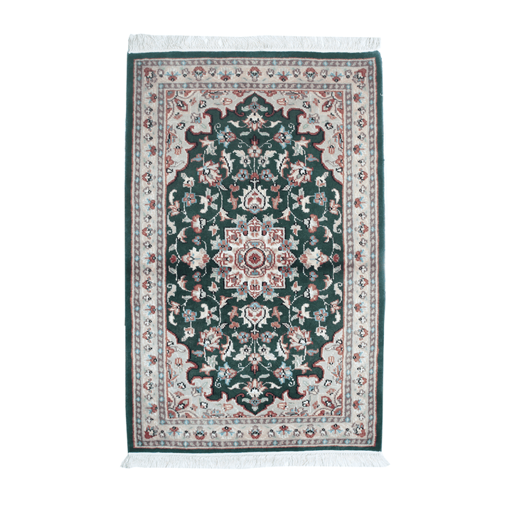 Handknotted Silk Rug 2.5x4 Ft