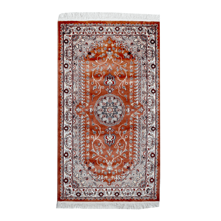 Handknotted Silk Rug 3x5 Ft