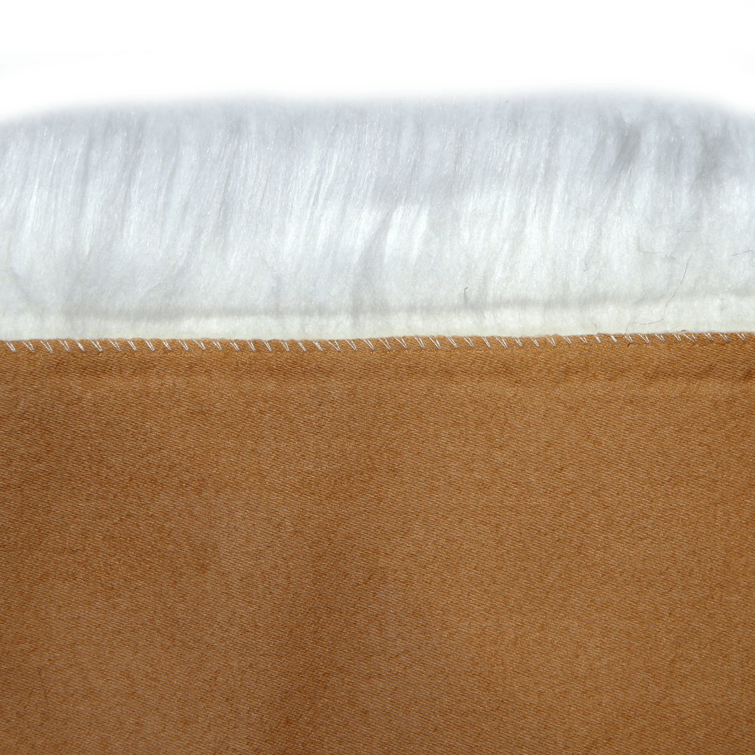 White Fur Area Rug 4x6 ft