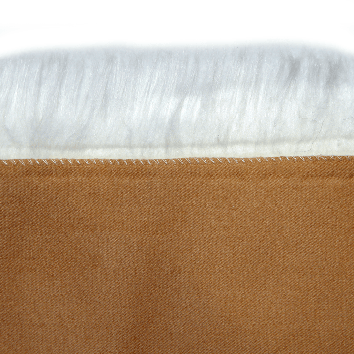 White Fur Area Rug 4x6 ft