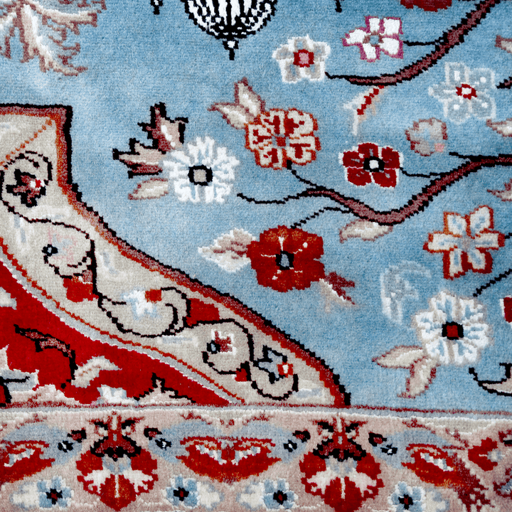 Anarkali Design Handknotted Silk Pictorial Rug 4x6 ft